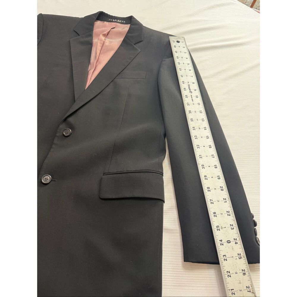 Hugo Boss Bowie Star Black 2 Button Wool Blazer Size 42R - Picture 3 of 11